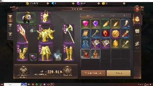 Mu Dark Epoch: Conta lv 254: Cavaleiro da Alma (For) - MU Online
