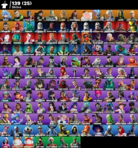 Conta Fortnite | 139 Skins | Spider-Gwen | Entrega automátic