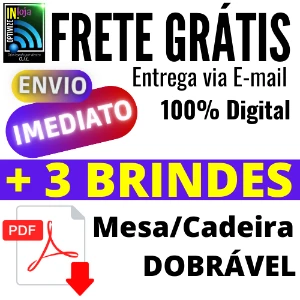 Projeto Mesa E Cadeira Dobrável De Bar Português + Brindes - eBooks