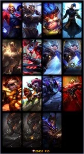 ACC GOLD 3 COM 147 SKINS - League of Legends LOL
