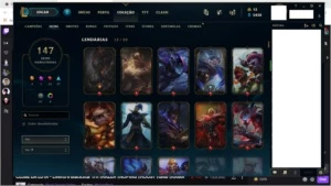 ACC GOLD 3 COM 147 SKINS - League of Legends LOL