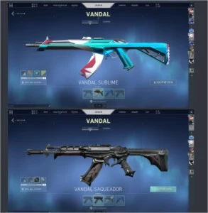 CONTA VALORANT SKINS BONITAS