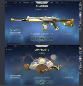 CONTA VALORANT SKINS BONITAS