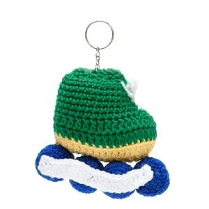 Chaveiro Patins Verde em Amigurumi - Artesanato e Personalizados