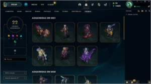 Conta LoL Plat1 - League of Legends