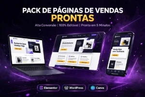 O Maior Pack de Páginas de Vendas Prontas e Editáveis
