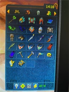 Conta RS3 MAX top com set full e quase 500M bag - Runescape