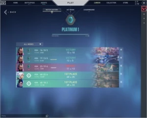 Smurf Platina 1 MMr Imortal - Valorant