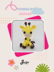 Kit Safari em Amigurumi - Artesanato e Personalizados