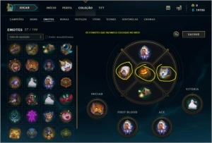 CONTA PLATINA 2 (ESPÓLIOS RECHEADO) - League of Legends LOL