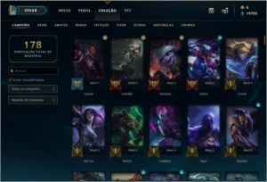 CONTA PLATINA 2 (ESPÓLIOS RECHEADO) - League of Legends LOL
