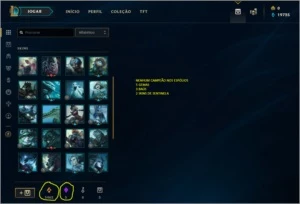 CONTA PLATINA 2 (ESPÓLIOS RECHEADO) - League of Legends LOL