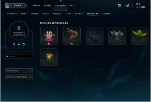 CONTA PLATINA 2 (ESPÓLIOS RECHEADO) - League of Legends LOL