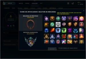CONTA PLATINA 2 (ESPÓLIOS RECHEADO) - League of Legends LOL