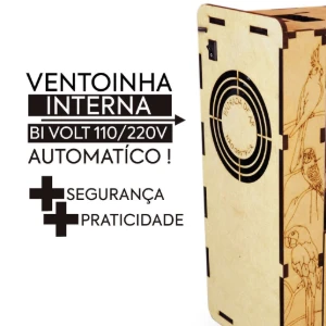 Soprador Limpador de Sementes para Pássaros - Flap Pet - Artesanato e Personalizados