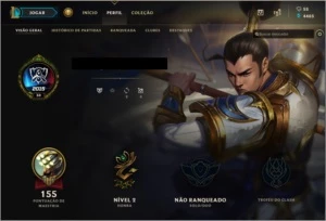 Conta LEVEL 30 com 41 campeões - League of Legends LOL