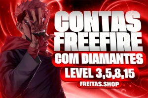 Conta Free Fire - [Lvl 15 + 300 Diamantes + Troca Nick]