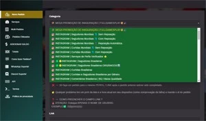 Painel de Vendas de Serviços Sociais - Sites, Lojas e Sistemas Prontos Sites e Scripts
