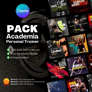 Pack Canva Para Academias e Personal Trainers - Serviços Digitais