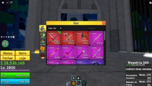Lv2800 + Godhuman + Buddha + Cdk + Ttk + Skull Guitar + Foic - Roblox