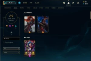 Conta Ouro 4, quase full champ - League of Legends LOL