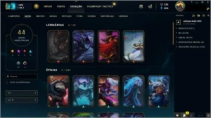 Conta League of Legends - Platina 4 - 2 skins vitoriosas LOL