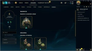 Conta League of Legends - Platina 4 - 2 skins vitoriosas LOL