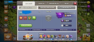 Clash of clans conta cv11 full ex lenda contruções raras