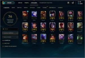 Conta lol Platina 3 (61%w/r) barata boa pra smurfar - League of Legends