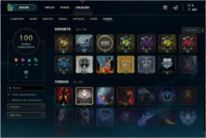 Conta de league of Legends mais de 100 campeões LOL