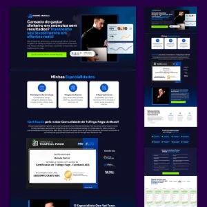 Landing Page Gestor de Tráfego + Bônus Elementor Pro