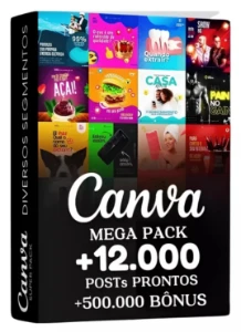 Mega pack canva 12.000 artes editável - Outros