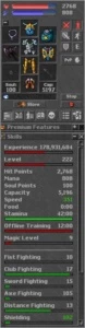 Tibia Conta EK,RP,ED,MS (TODAS AS PROFISSOES NA MESMA)