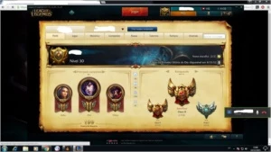 Conta LOL com reconpensas OURO quase todos CAMPEOES - League of Legends