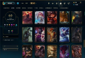 Unranked com 85 Champs e 60 Skins ( MAIN MID ) - League of Legends LOL