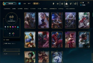Unranked com 85 Champs e 60 Skins ( MAIN MID ) - League of Legends LOL