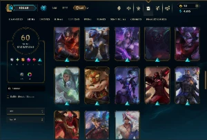 Unranked com 85 Champs e 60 Skins ( MAIN MID ) - League of Legends LOL