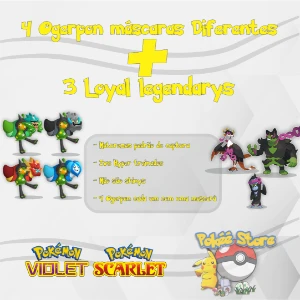 Ogerpon + Três Loyal Legendary - Pokémon Scalert Violet