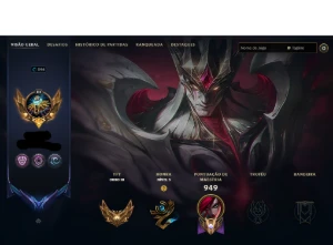 Conta Lol + Tft - + De 550 Skins - Level 596 - Dono Original - League of Legends