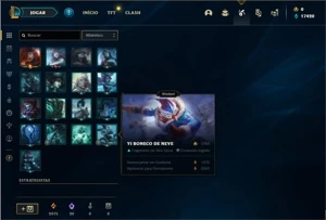 Conta Mestre com 24 Champs e 17 Fragmentos de skins - League of Legends LOL