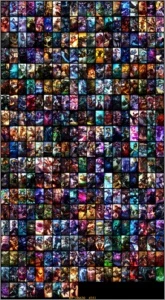 CONTA BORDA GOLD 351 SKINS 8 LENDARIAS 6 GEMAS - League of Legends LOL
