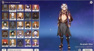 AR57 14 PERSONAGENS T5*/ 8 Arma T5* - Genshin Impact