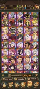 Conta the seven deadly sins grand cross Kyo - Outros