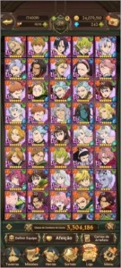 Conta the seven deadly sins grand cross Kyo - Outros
