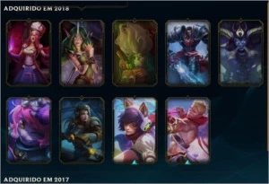 Conta Ouro V com 9 skins - League of Legends LOL