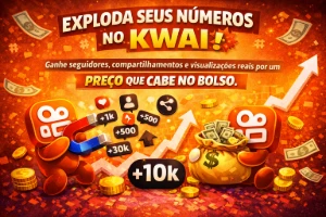 [Menor Preço Do Site] Kwai  1000 Seguidores Brasileiros | - Redes Sociais
