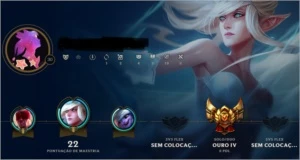 Conta Ouro IV 8 wins 2 loses - League of Legends LOL