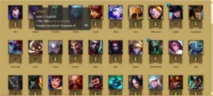 CONTA DIAMOND IV - 72 CHAMPIONS - 23 SKINS - BORDA MASTER - League of Legends LOL