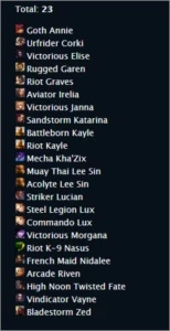 CONTA DIAMOND IV - 72 CHAMPIONS - 23 SKINS - BORDA MASTER - League of Legends LOL