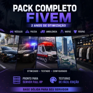 🔥 Pack Completo Fivem Ready To Use 2 Anos De Otimização 10G - Outros